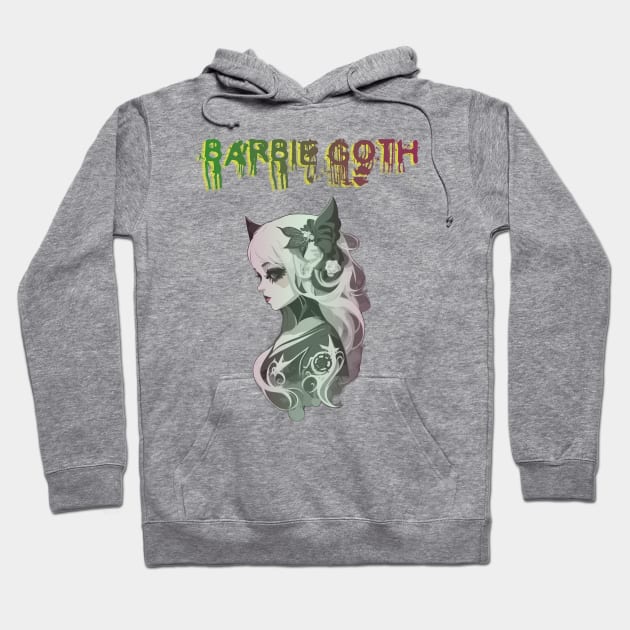 Barbie Goth Design Hoodie by YeaLove